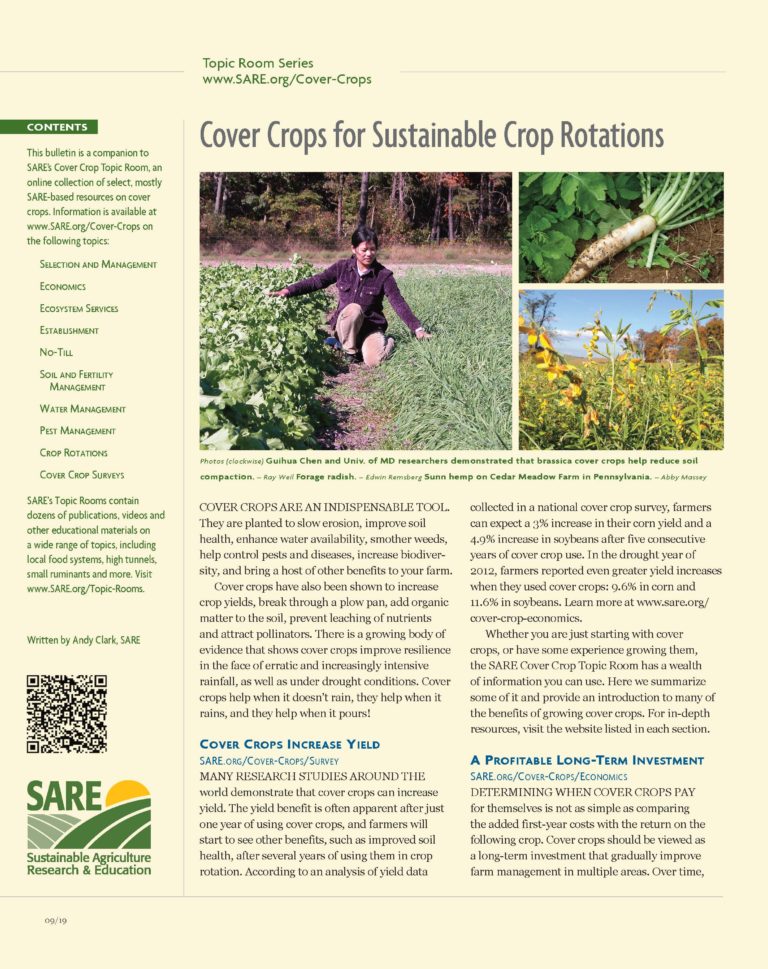 Cover Crops and Carbon Sequestration SARE