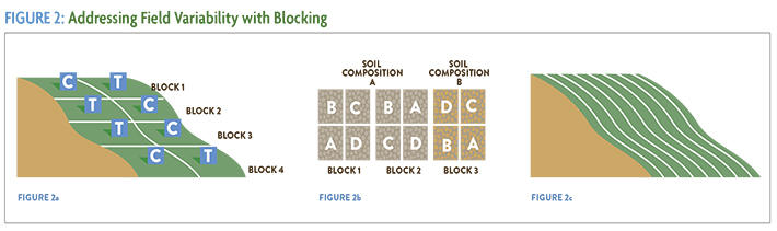 Addressing Field Variability with Blocking with hill figures